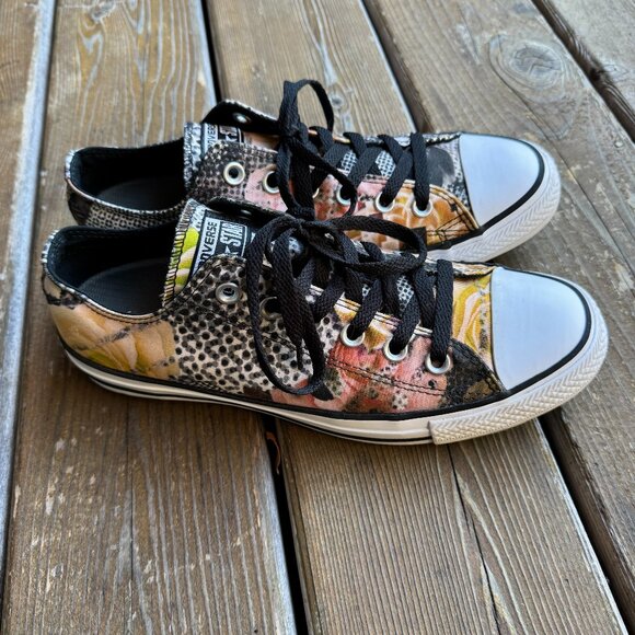 EUC Converse DIGITAL FLORAL OX Canvas All Star Lace Up Sneakers Women's 9/EU 40 - Picture 1 of 14